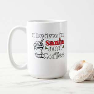 Coffee Cup With Christmas Sayings About Santa