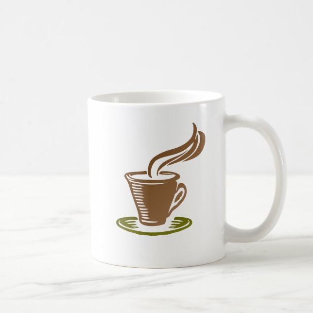 Coffee Cup with Coffee Cup Design (Right)