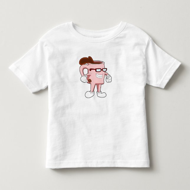 Coffee cup with Coffee Toddler T-Shirt (Front)