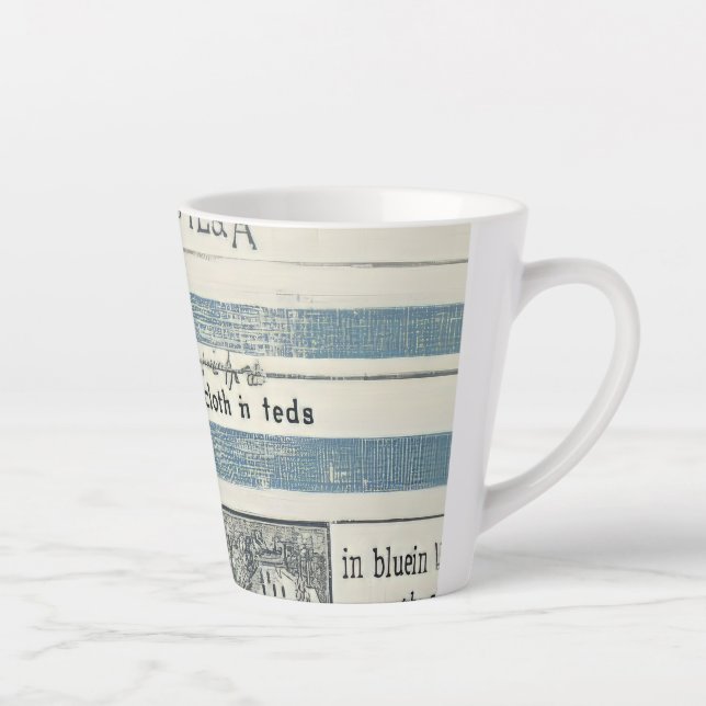 Coffee Cup with Ocean Details (Right)