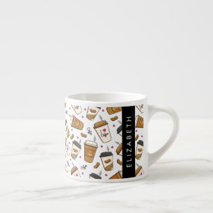 Coffee Cups, Coffee Beans, Coffee Lover, Your Name Espresso Cup