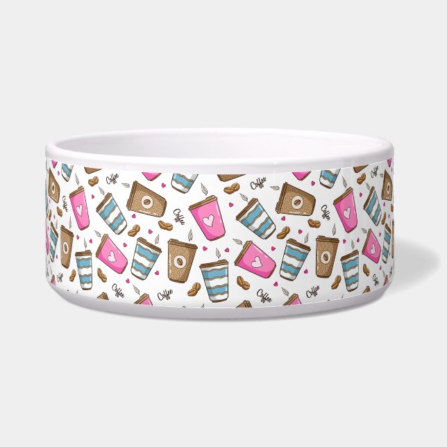 Coffee Cups, Coffee Beans, Hearts, Coffee Lover (Front)