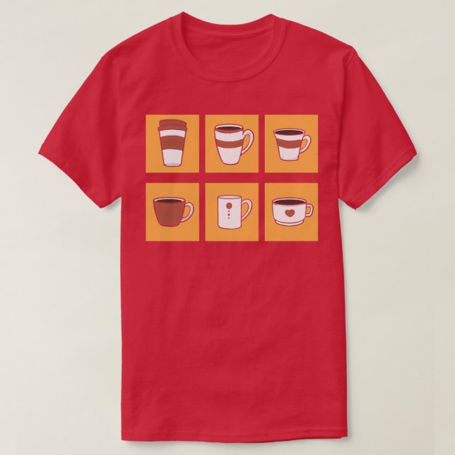 Coffee Cups Collector or Hoarder Gift T-Shirt (Design Front)