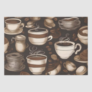 Coffee Cups Decoupage / Tissue Paper