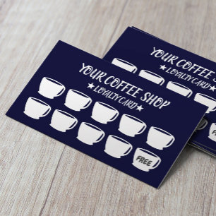 Coffee Cups Navy Coffee Shop Customer Loyalty