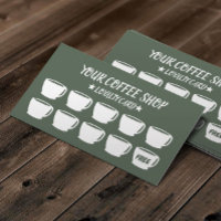 Coffee Cups Sage Green Coffee Customer Loyalty 