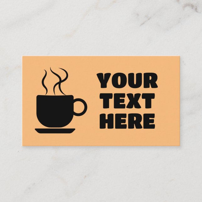 COFFEE CUSTOM BUSINESS CARDS (Front)