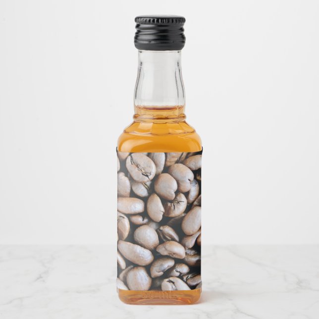 Coffee Custom Photo Ceramic Ornament Liquor Bottle Label (Front)