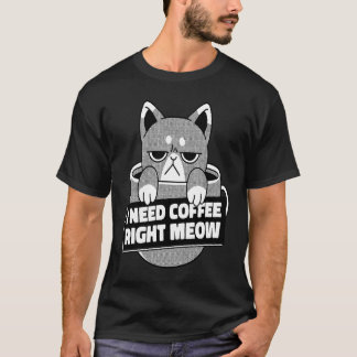 Coffee  Cute Cat in Mug for Morning Group T-Shirt