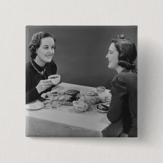 Coffee Date 15 Cm Square Badge