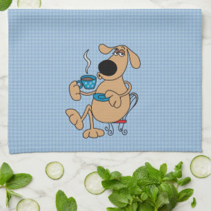 Coffee Day Dog Kitchen Towel