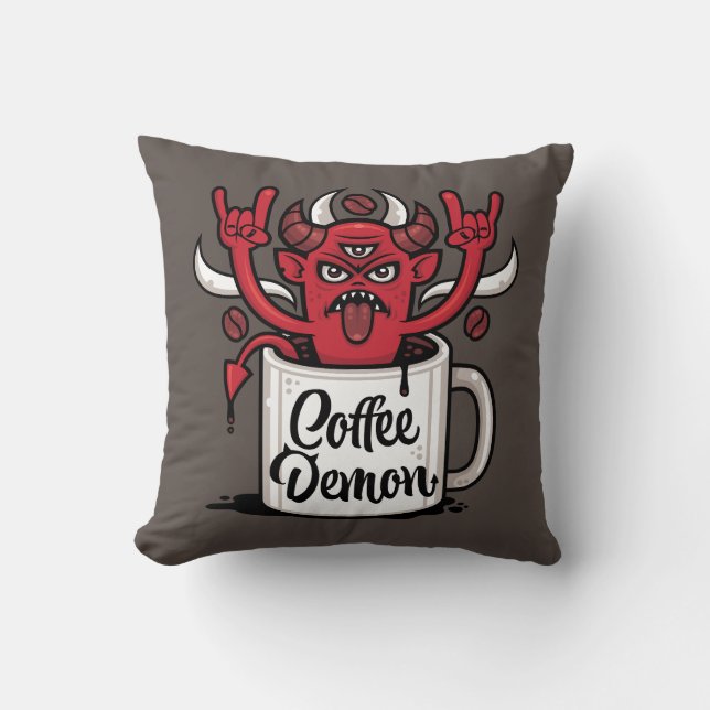 Coffee Demon Cushion (Front)