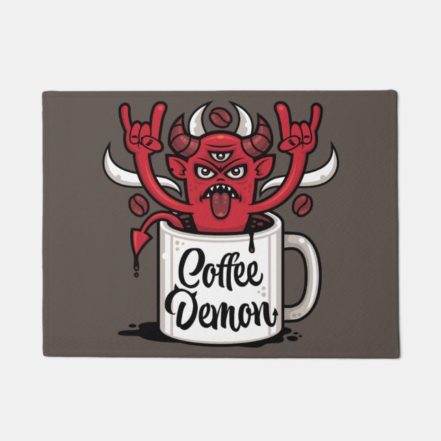 Coffee Demon Doormat (Front)