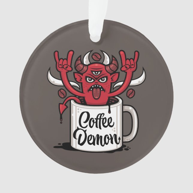 Coffee Demon Ornament (Front)