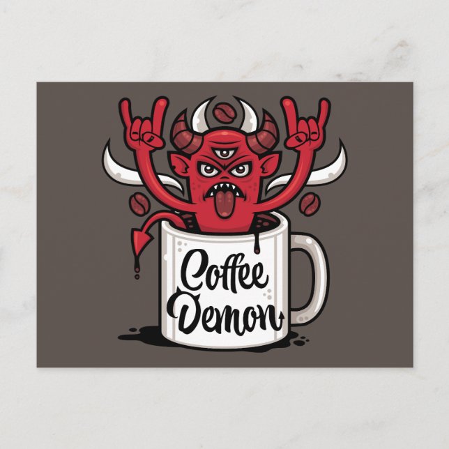 Coffee Demon Postcard (Front)