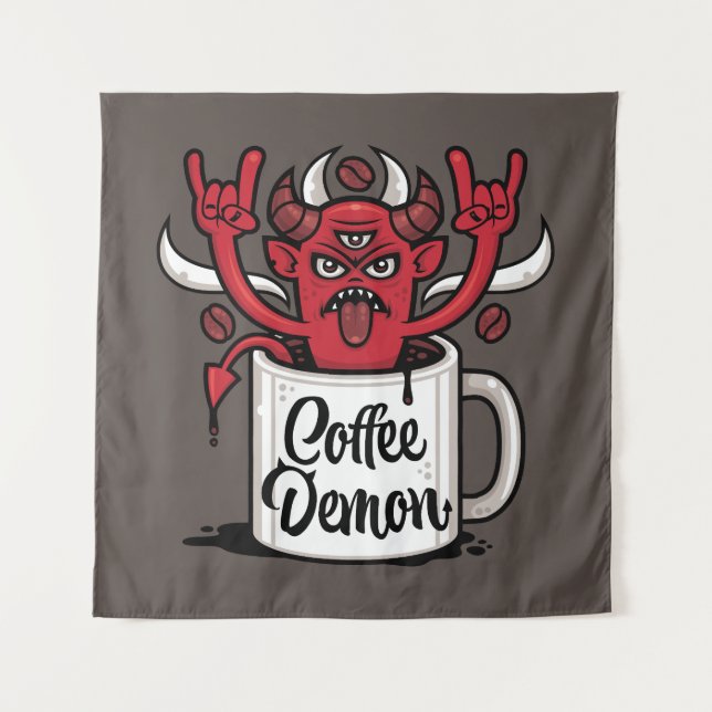 Coffee Demon Tapestry (Front)