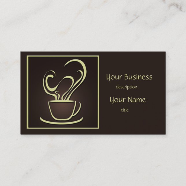 Coffee Design Business Card 2 (Front)
