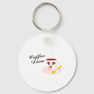Coffee Diva Key Ring