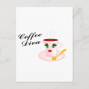 Coffee Diva Postcard
