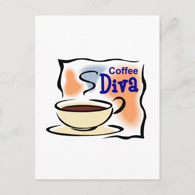 Coffee Diva Postcard (Front)