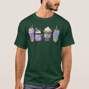 Coffee Dog Grooming Groomer Latte Leopard T-Shirt