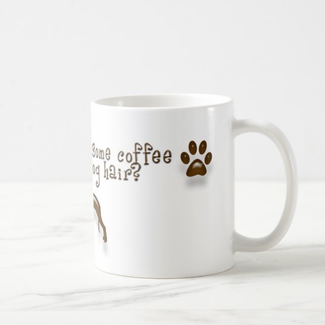 Coffee Dog Hair Mug (Right)