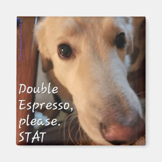 Coffee Dog Magnet #1 - Buffy