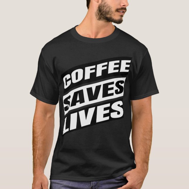 coffee  dog print lab  T-Shirt (Front)