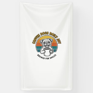 Coffee Dog Shirt Vintage Engraved Pup Mug Design_1 Banner