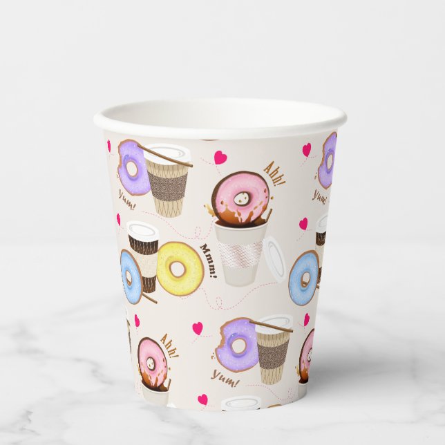 Coffee Doughnut Paper Cups (Front)