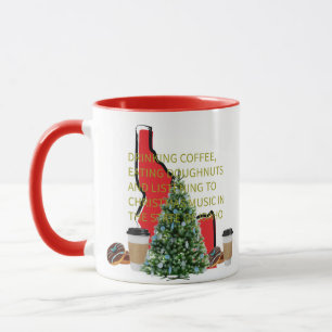 Coffee, Doughnuts and Christmas Music in Idaho Mug