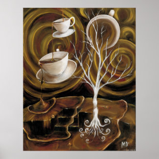 Coffee dreams canvas poster