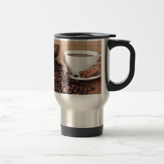 Coffee Drink Food Kitchen Cook Diner Restaurant Travel Mug (Right)