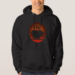 Coffee Drinker Coffee Motif Hoodie
