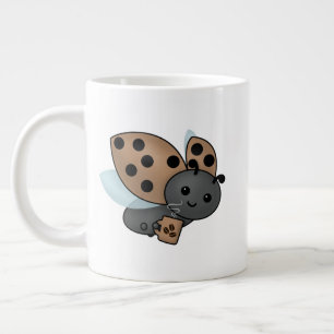 Coffee Drinking Ladybug Giant Coffee Mug