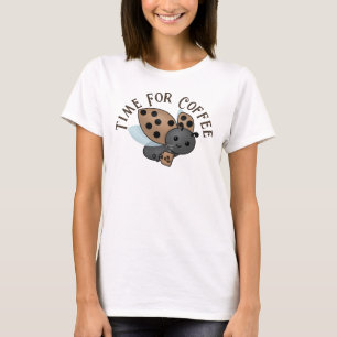 Coffee Drinking Ladybug T-Shirt