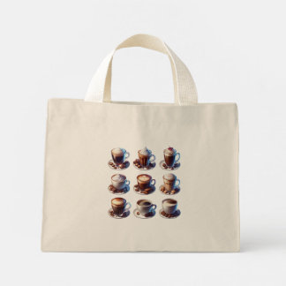 Coffee drinks For Coffee Lovers Mini Tote Bag