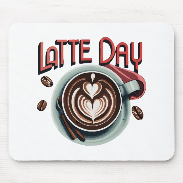 Coffee Drinks Mouse Mat (Front)