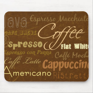 Coffee Drinks Mousepad
