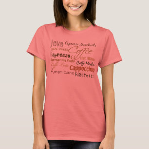 Coffee Drinks Ringer T-Shirt