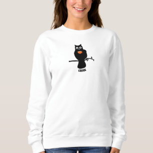 Coffee Droopy Eyed Owl Sweatshirt