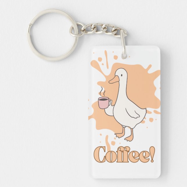 Coffee Duck Key Hanger Key Ring (Front)