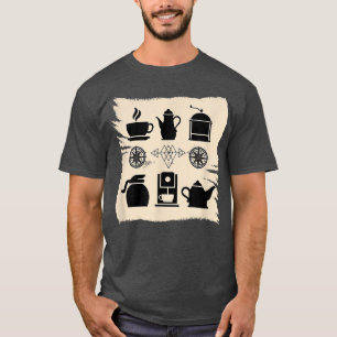 Coffee Elements Barista Coffee Maker Foodie Coffee T-Shirt