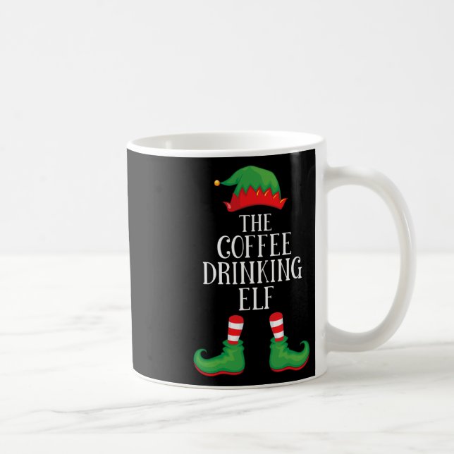 Coffee Elf Matching Group Xmas Funny Family Christ Coffee Mug (Right)