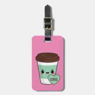 Coffee Emoji Lover Luggage Tag