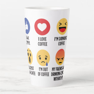 Coffee Emojis Latte Mug