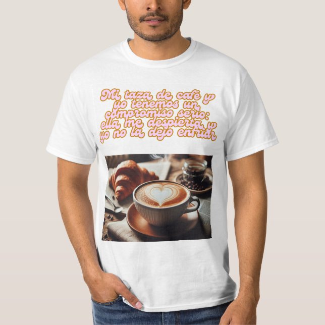 Coffee Engagement: An Unwavering Link T-Shirt (Front)