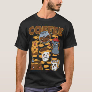Coffee Evolution Coffee Cappuccino I Love Coffee T-Shirt