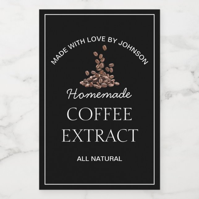 Coffee Extract Label (Single Label)