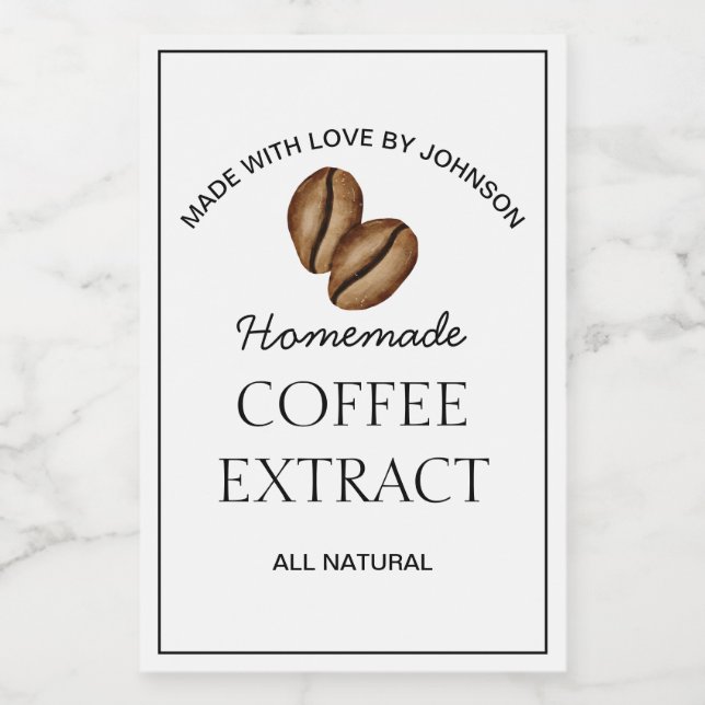 Coffee Extract Label (Single Label)